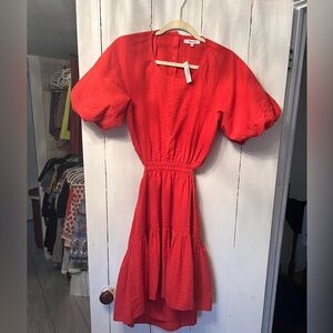 Madewell  puff sleeve, cut out mini dress